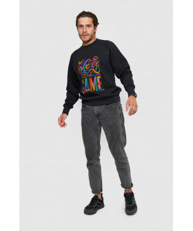 Свитшот YAPPI мужской черный "Change the game"