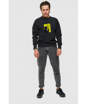 Sweatshirt YAPPI men's black "I have nothing to say and I`m saying it"