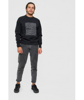 Свитшот YAPPI мужской черный "New horizons"