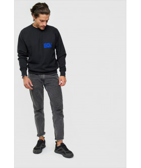 Sweatshirt YAPPI men's black "Lazy"