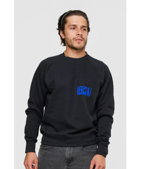 Sweatshirt YAPPI men's black "Lazy"