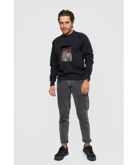 Свитшот YAPPI мужской черный "brilliant game"