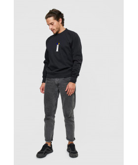 Світшот YAPPI чоловічий  чорний " Ї "