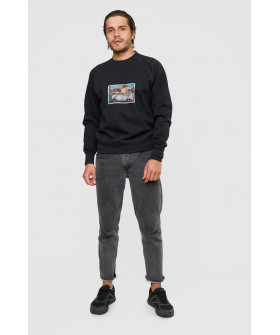 Sweatshirt YAPPI men's black "Let's go"