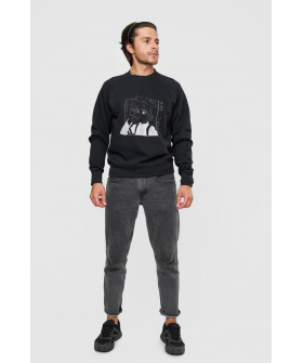 Свитшот YAPPI мужской черный "Anime"