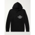 Hoodie for men YAPPI black with fleece