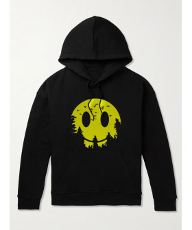 Hoodie for men YAPPI black with fleece