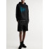 Hoodie for men YAPPI black with fleece