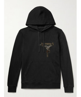 Худи мужская YAPPI черная с флисом