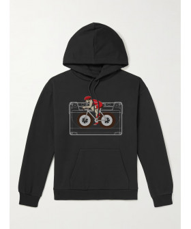 Hoodie for men YAPPI black with fleece