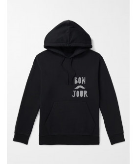 Hoodie for men YAPPI black with fleece