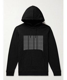 Hoodie for men YAPPI black with fleece