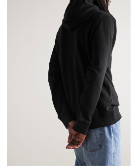 Hoodie for men YAPPI black with fleece