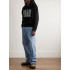 Hoodie for men YAPPI black with fleece