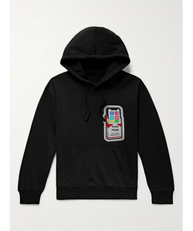 Hoodie for men YAPPI black with fleece