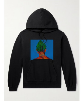 Hoodie for men YAPPI black with fleece