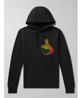 Худі чоловіча YAPPI чорна з флісом