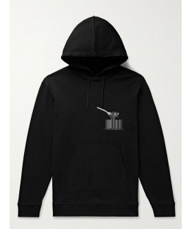 Hoodie for men YAPPI black with fleece