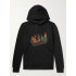 Hoodie for men YAPPI black with fleece