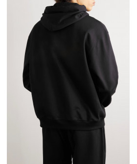 Hoodie for men YAPPI black with fleece