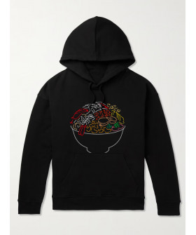 Hoodie for men YAPPI black with fleece