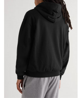 Hoodie for men YAPPI black with fleece