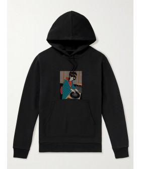 Hoodie for men YAPPI black with fleece