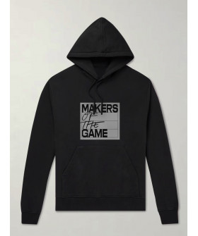 Hoodie for men YAPPI black with fleece