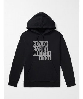 Hoodie for men YAPPI black with fleece