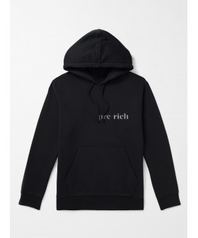 Hoodie for men YAPPI black with fleece