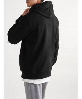 Hoodie for men YAPPI black with fleece