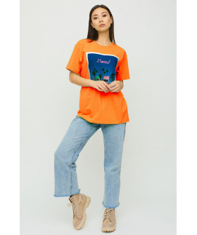 Футболка Oversize / air print /