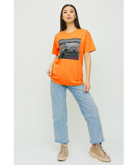 Футболка Oversize / air print /