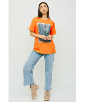 Футболка Oversize / air print /