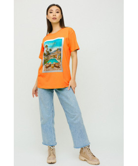 Футболка Oversize / air print /