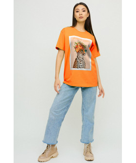 Футболка Oversize / air print /