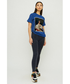Boyfriend T-shirt / air print /