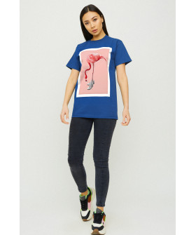 Футболка Бойфренд / воздушный принт /