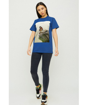 Футболка Бойфренд / воздушный принт /