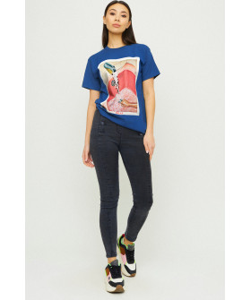 Boyfriend T-shirt / air print /