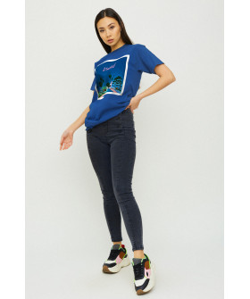 Boyfriend T-shirt / air print /