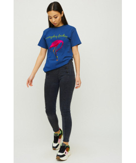 Boyfriend T-shirt / air print /