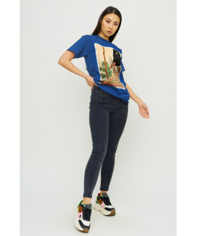 Boyfriend T-shirt / air print /