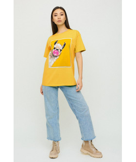 Футболка Oversize / air print /