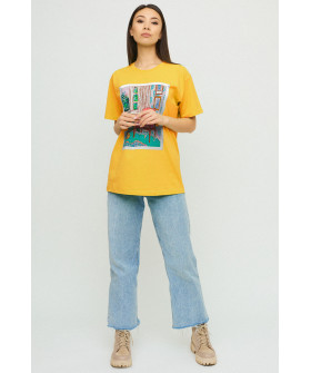 Футболка Oversize / air print /