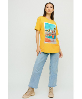 Футболка Oversize / air print /