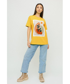 Футболка Oversize / air print /