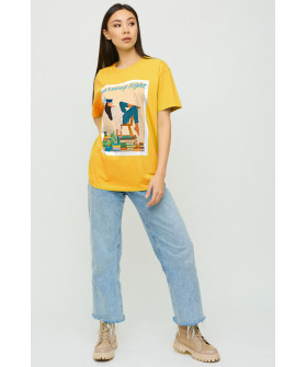 Футболка Oversize / air print /