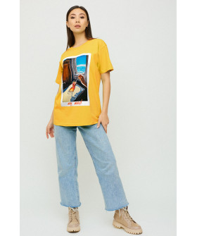 Футболка Oversize / air print /