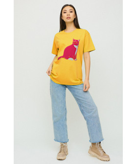 Футболка Oversize / air print /